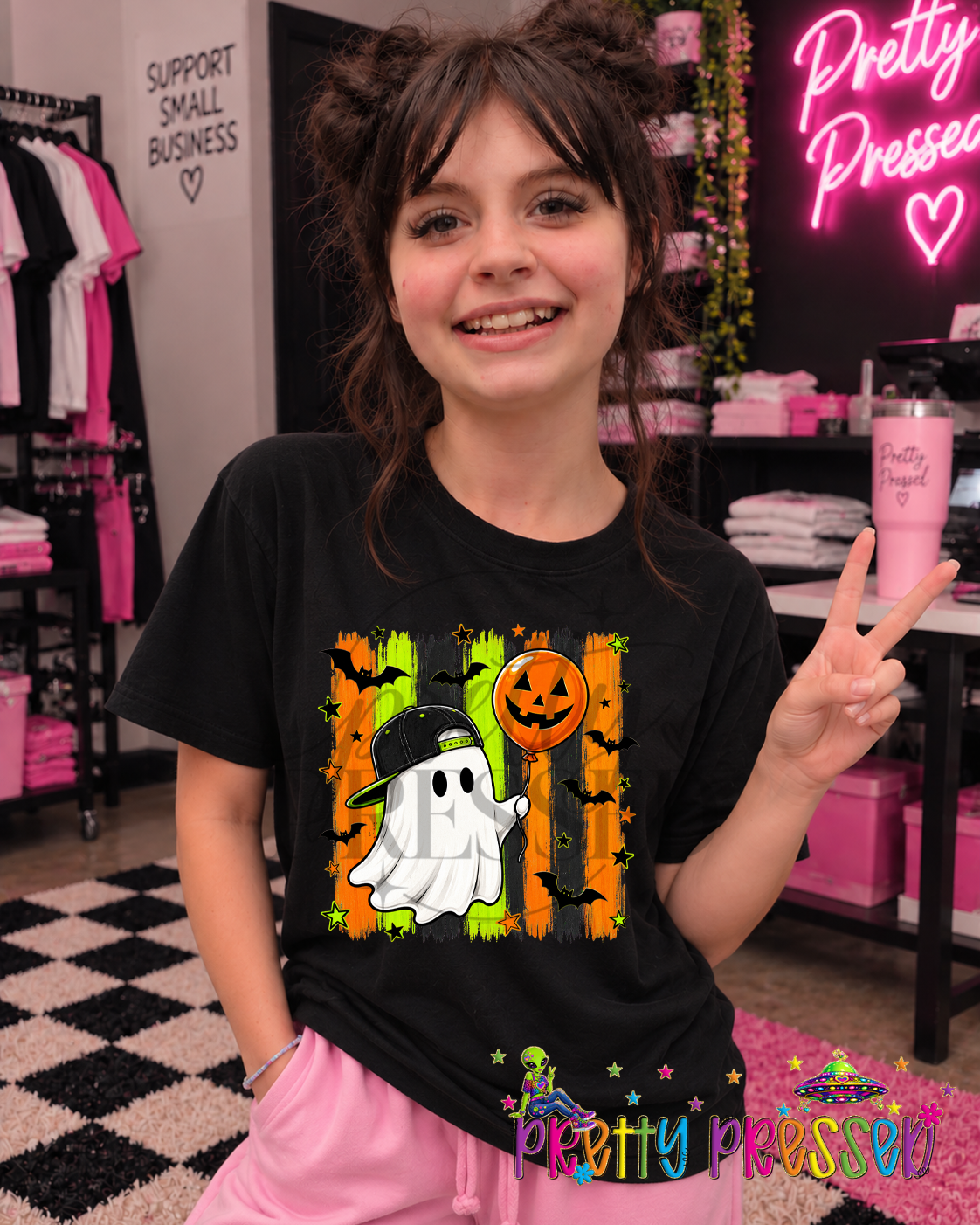 Boy ghost with snapback Tee
