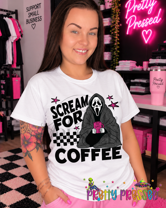Scream for coffee Tee
